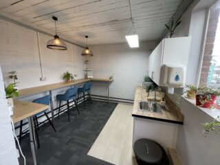 Breakout area with kitchen